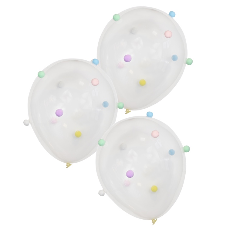 Pom-Pom-ové Balóny - 30 cm (5ks)